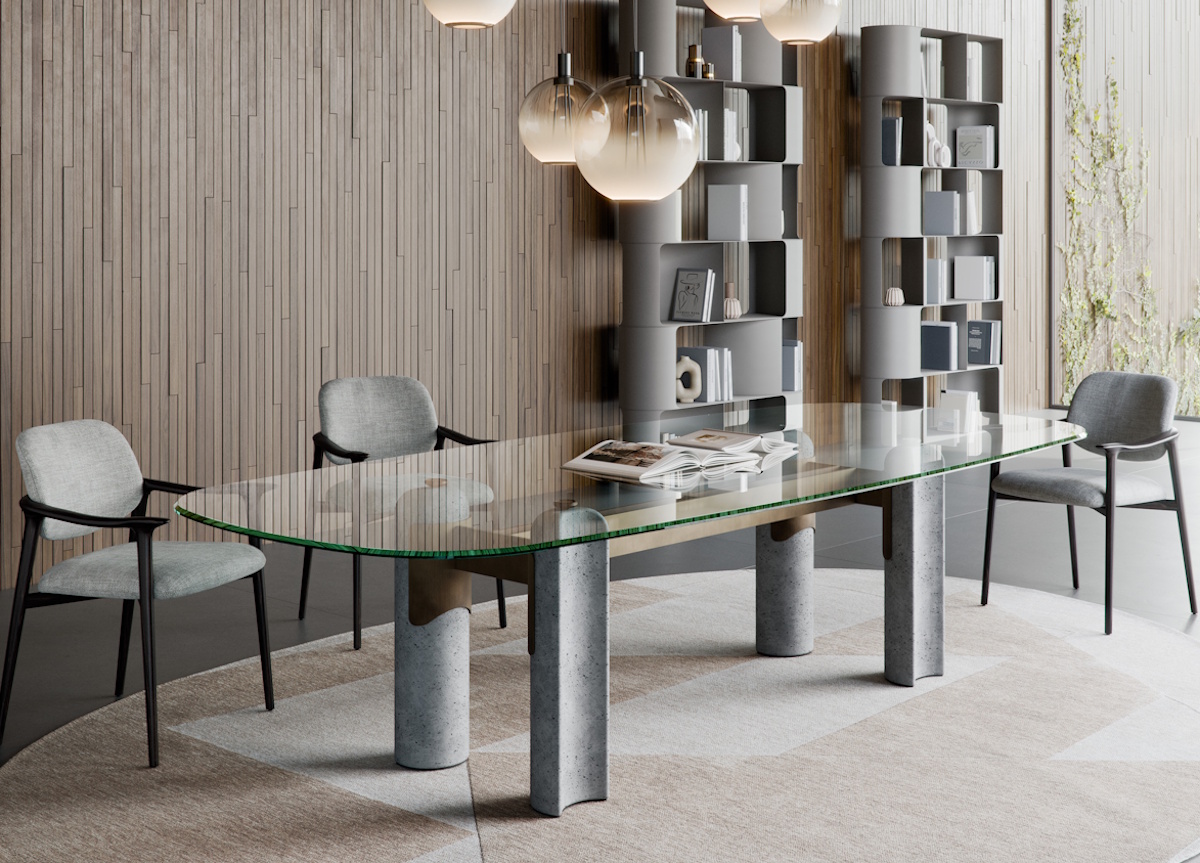 Cattelan Italia Bilbao Glass Table